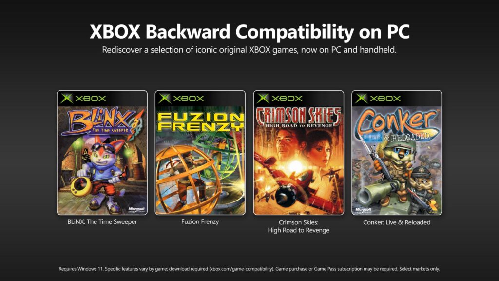 Xbox backward compatibility coming to Windows
