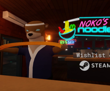 Inspired by the opening scene of Bladerunner, I'm making a Cyberpunk Noodle Shop Game