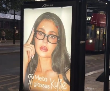 Activist group in London made an ad protest against Meta AI glasses