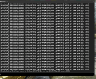Constant console spam on Ancient lately
