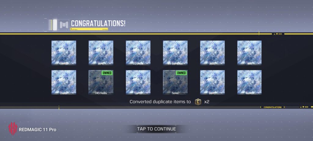 no duplicate protected on collab random camo box