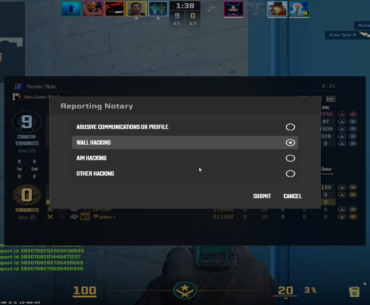Match cancelled after i spam reported