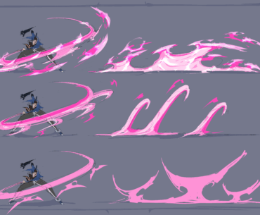 Combat FX for hand-animated Indian Cyberpunk 2D Hack-n-Slash I'm working on. Which one you like the most?
