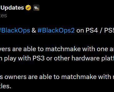 [BO] [BO2] Crossplay matchmaking is available between PS4 and PS5 players. Season Pass owners can play with non-Season Pass owners.