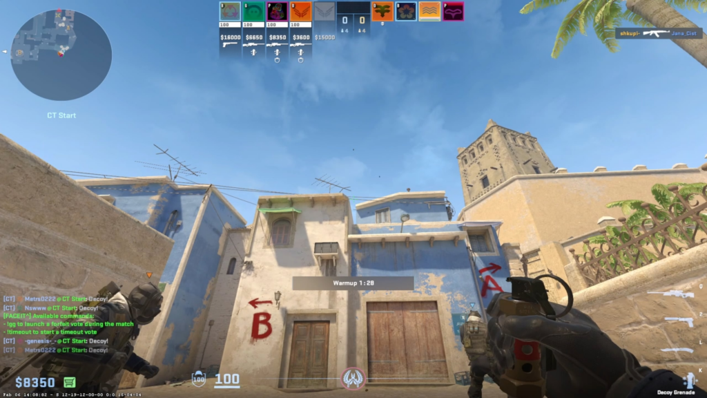 peak faceit warmup 💔