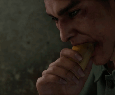 Satisfying bread animation from Yakuza: Like a Dragon