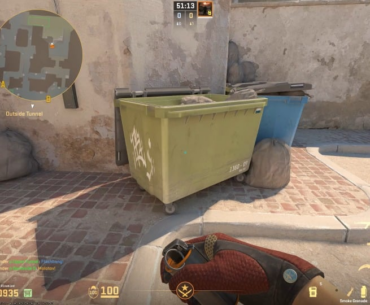 Dust 2 fast B - double door/window smoke lineup from same spot