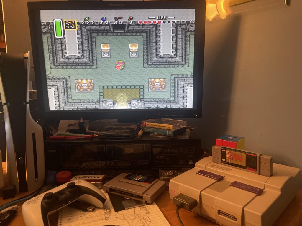 Zelda 3 on the Super Nintendo