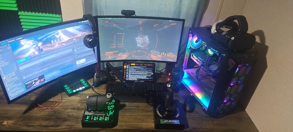 Got a Hotas as a birthday gift, so thought my new setup belonged here now.