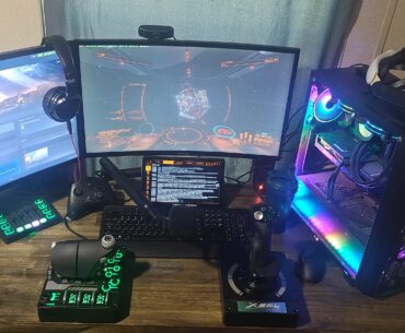 Got a Hotas as a birthday gift, so thought my new setup belonged here now.
