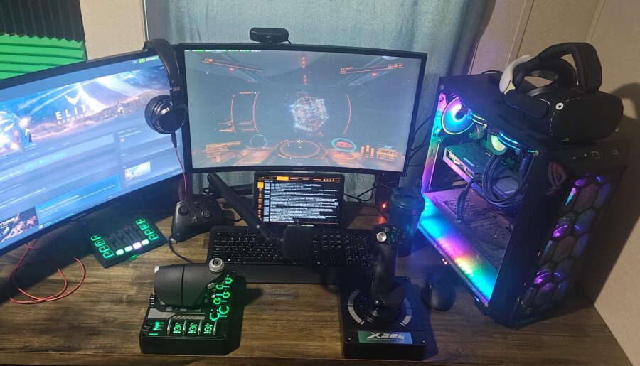 Got a Hotas as a birthday gift, so thought my new setup belonged here now.