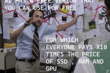 It was never free guys