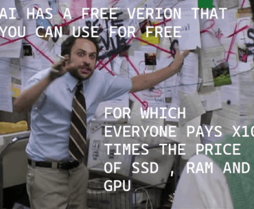 It was never free guys