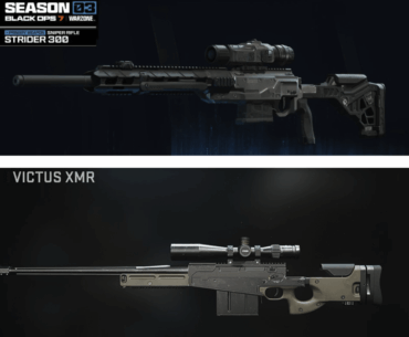 Which sniper rifle, the Strider 300 or the VICTUS XMR, can one-shot a headshot?