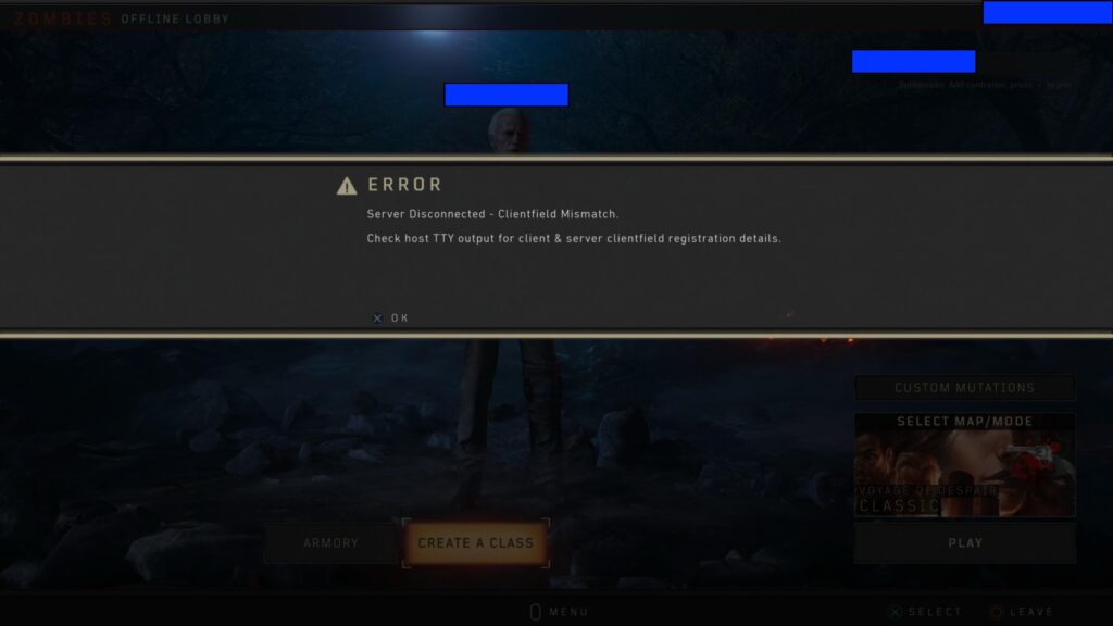 I get kicked out while loading into the map for a lan game and then I get this message. it only happens on black ops 4. other cod’s are unaffected. both consoles are running the latest update of the game if that even matters. anyone know how to get around this? I get kicked out while loading into the map for a lan game and then I get this message. it only happens on black ops 4. other cod's are unaffected. both consoles are running the latest update of the game if that even matters. anyone know how to get around this?