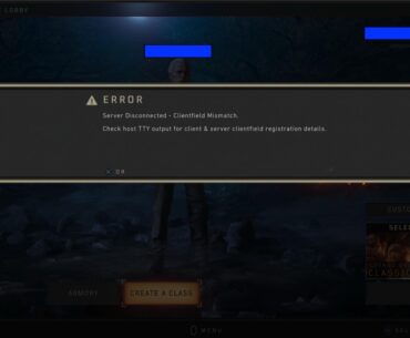 I get kicked out while loading into the map for a lan game and then I get this message. it only happens on black ops 4. other cod's are unaffected. both consoles are running the latest update of the game if that even matters. anyone know how to get around this?