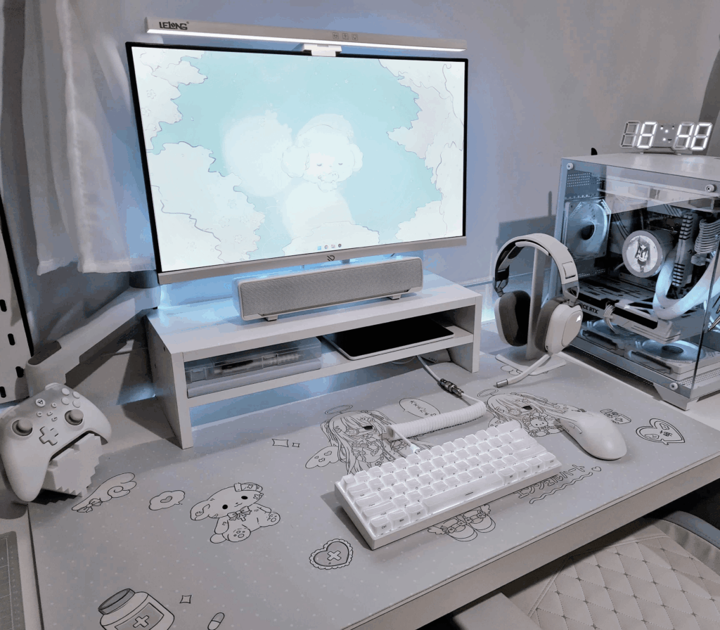 White setup 🤍