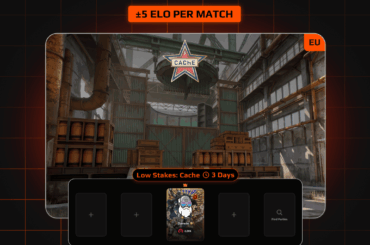 A Cache only queue is available to play in EU with lower stakes at ±5 Elo per match