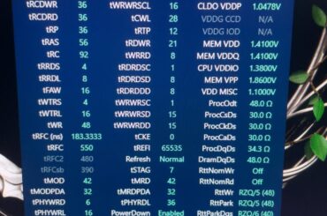Ram oc optimization