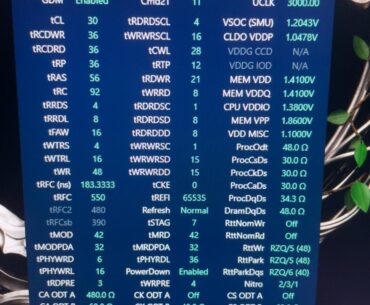 Ram oc optimization