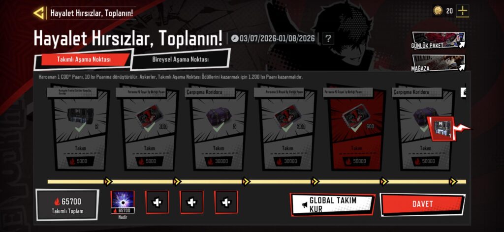 I need teammates for the P5 EVENT