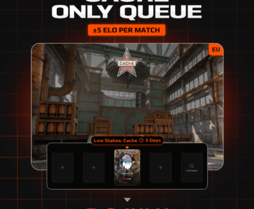 A Cache only queue is available to play in EU with lower stakes at ±5 Elo per match