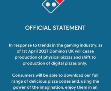 The future is now. Virtual Pizza.