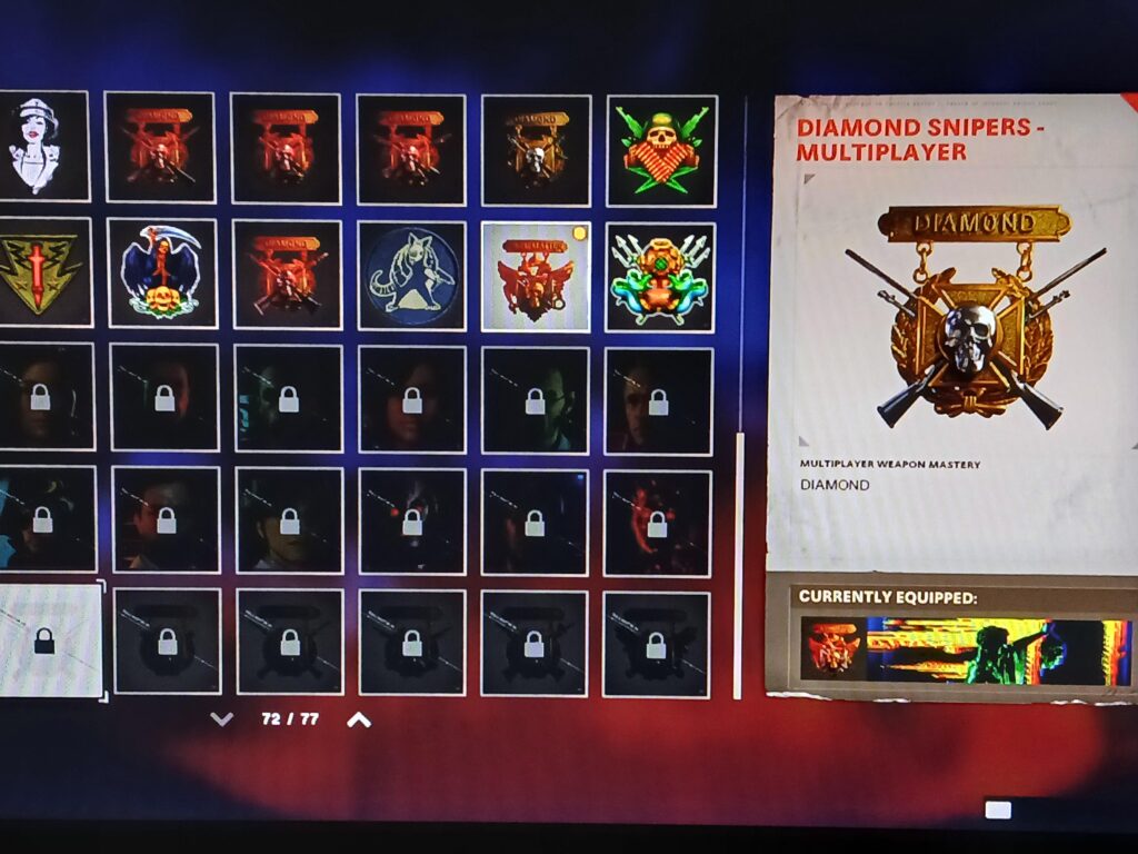 Diamond camo already unlock but did not unlock emblems