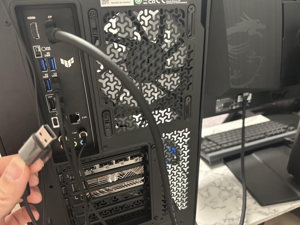 Can i plugged my keyboard into 5g usb port?