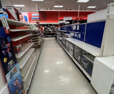 The current state of the PlayStation section at Target