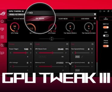 ASUS GPU Tweak III 2.1.6.0 fixes fan curve and monitoring issues