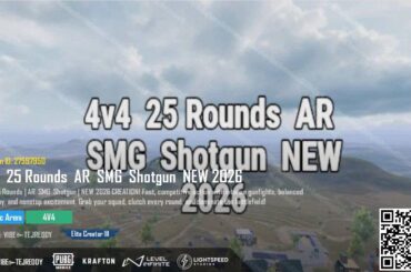 🔥 NEW 2026 – 4v4 AR SMG SHOT GUN 🔥 A fast-paced 4v4 mode with ARs, SMGs, and shotguns—because sometimes a little chaos is the best strategy. Balanced gameplay, quick action, and nonstop fights. If you try it with your squad, I’d really appreciate any feedback you have! Map Code: 27597950
