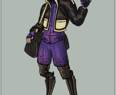 A cyberpunk athlete character I designed :)