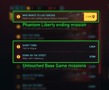 Never realized how much of the base game you can skip by rushing the Phantom Liberty ending. You never even get to know Hanako, Rogue, Panam, River, Kerry, the Peralezes, and a ton of others.