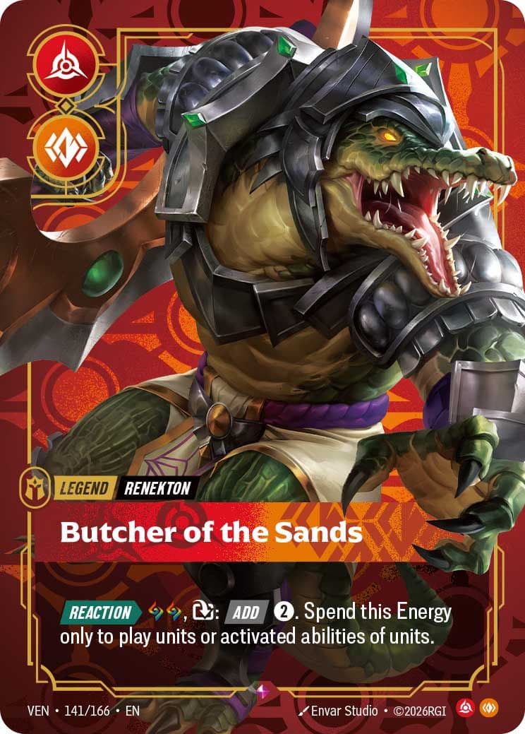 Legend, Renekton, Butcher of the Sands