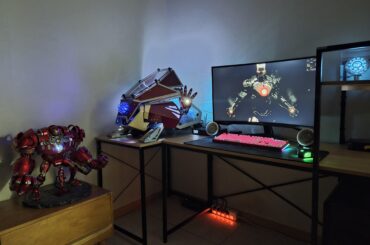 Iron Man inspired custom PC as part of my desk setup