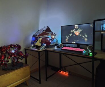 Iron Man inspired custom PC as part of my desk setup