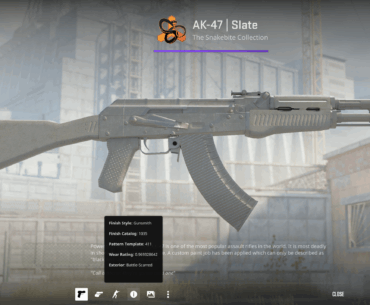 Almost all white ak-47 slate skin?