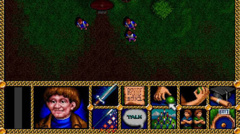 The hobbits stand in a clearing in "J.R.R. Tolkien's The Lord of the Rings, Vol. 1" (1990)