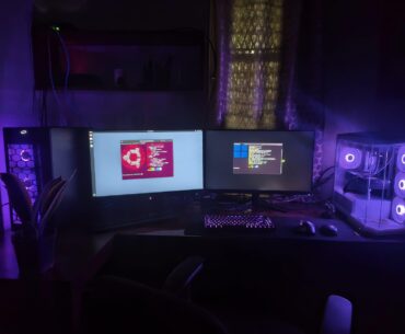 Two PC Battlestation Ubuntu + Windows
