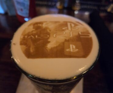 Told the bartender at my local pub Halo was coming to Playstation for the first time. So he printed me a custom beer.