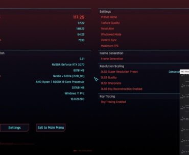 RTX 3070 OC in Cyberpunk 2077