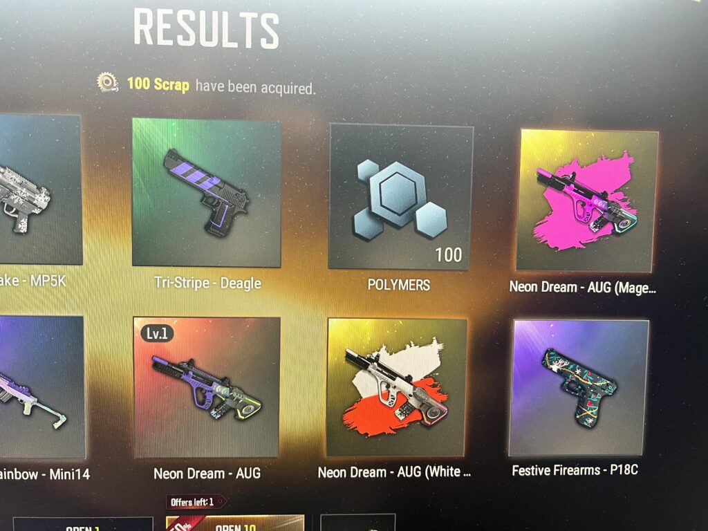 Got the aug in a single 10 pull