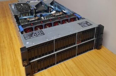 My latest build. 112 Threads, 2TB RAM, 128TB SSD storage. FreeBSD and Llama.cpp