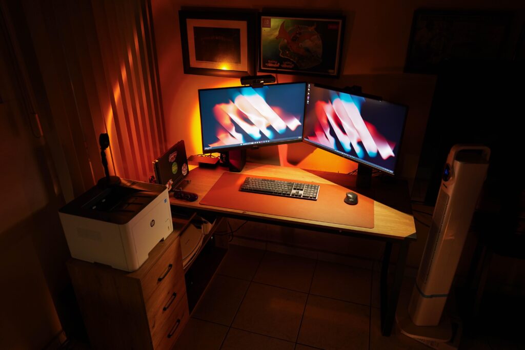 A work in progress - A warm battlestation for warmer nights.
