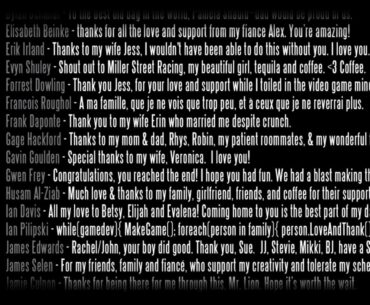 Bioshock Infinite had messages from the devs in the credits