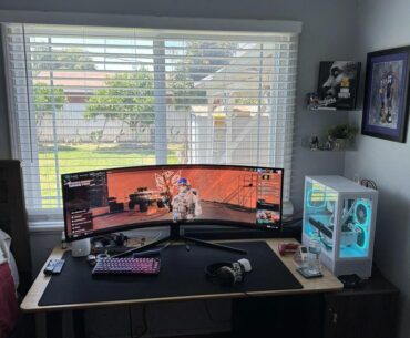 Game day setup.