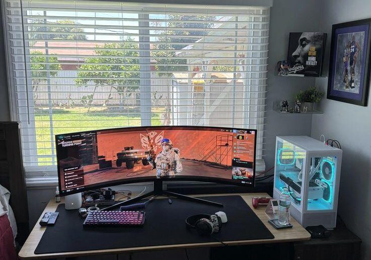 Game day setup.