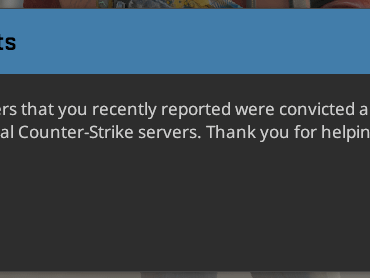 Has anyone else started getting this "Player Reports" notification after the latest update?