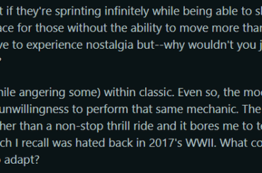 [COD] CoD is such a broad community, isn't it? While I'm having the most fun I've had in years with Black Ops Classic mode, there are sweats and pro players writing open letters against it